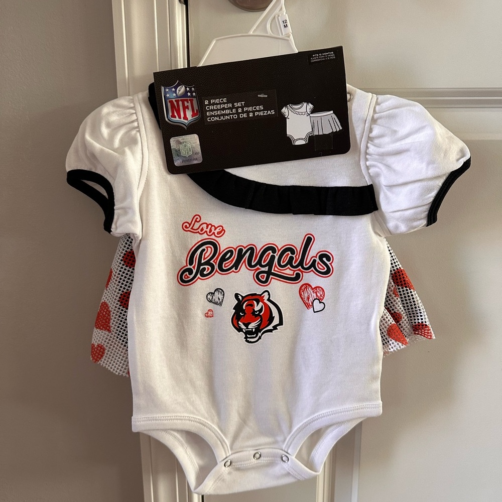 Cincinnati Bengals Baby Girl 2 Piece Set